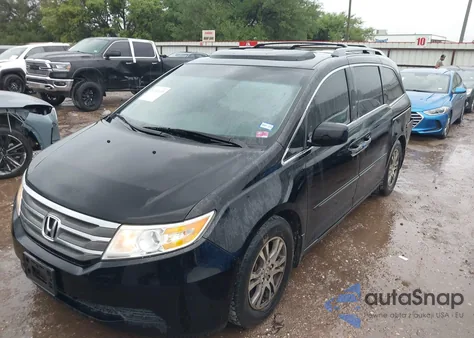 2013 Honda Odyssey Ex-L из США, поврежденный, VIN 5FNRL5H60DB023645